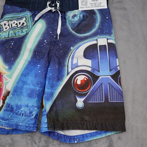 Star Wars Shorts Boys XS Multicolor Angry Birds Drawstring Stretchable Waist - Picture 13 of 16